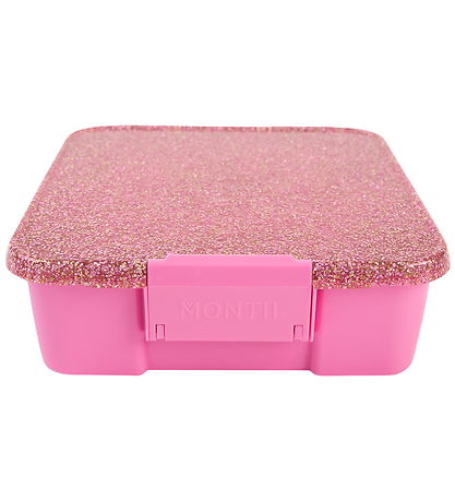 MontiiCo Madkasse m. 3 rum - Bento Three - 1 l - Floss Glitter