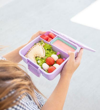 MontiiCo Madkasse m. 3. rum - Bento Three - 1 l - Lilac MontiiCo Madkasse m. 3. rum - Bento Three - 1 l - Lilac