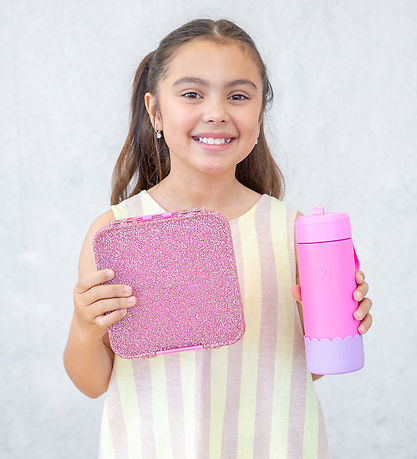 MontiiCo Madkasse m. 5 rum - Bento Five - 980 ml - Floss Glitter