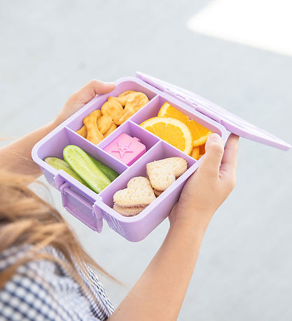 MontiiCo Madkasse m. 5 rum - Bento Five - 980 ml - Lilac MontiiCo Madkasse m. 5 rum - Bento Five - 980 ml - Lilac