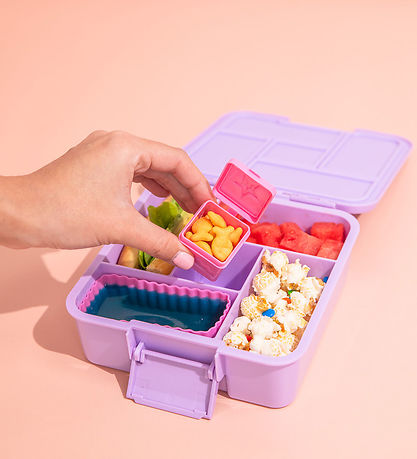 MontiiCo Madkasse m. 5 rum - Bento Five - 980 ml - Lilac MontiiCo Madkasse m. 5 rum - Bento Five - 980 ml - Lilac