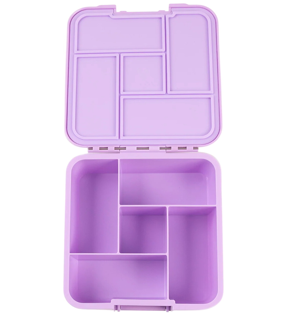 MontiiCo Brotdose m. 5 Fächer - Bento Five - 980 ml - Lilac - Montiico - One Size - Brotdosen