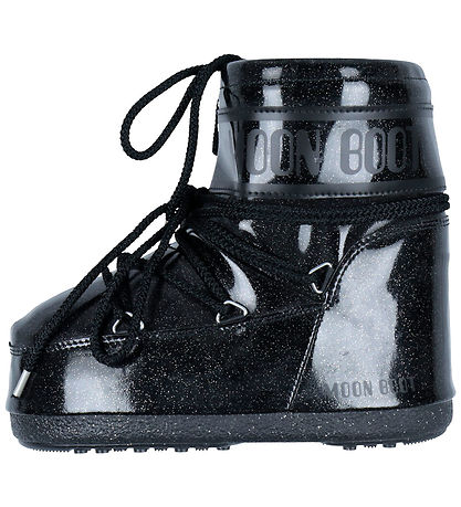 Moon Boot Vinterstøvler - Icon Low Glitter - Sort