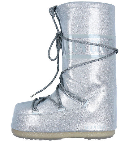 Moon Boot Vinterstøvler - Icon Glitter - Silver
