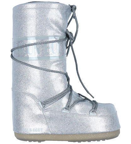 Moon Boot Vinterstøvler - Icon Glitter - Silver