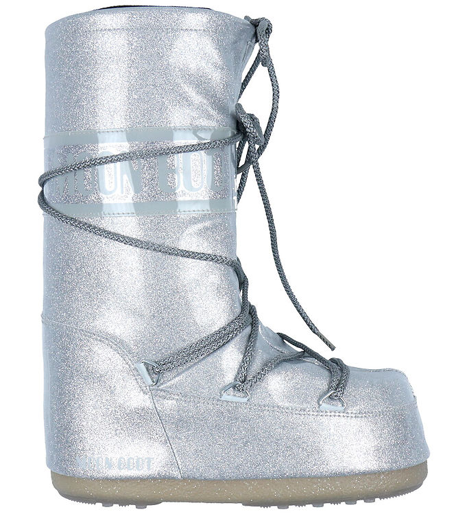 Moon Boot Vinterstøvler - Icon Glitter - Silver
