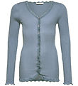 Rosemunde Cardigan - Rib - Balta - Infinity m. Blonder