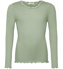 Rosemunde Bluse - Rib - Balta - Abbey Stone m. Blonder Rosemunde Bluse - Rib - Balta - Abbey Stone m. Blonder