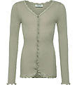 Rosemunde Cardigan - Rib - Balta - Abbey Stone m. Blonder Rosemunde Cardigan - Rib - Balta - Abbey Stone m. Blonder