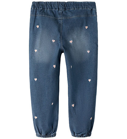 Name It Jeans - NmfRose - Dark Blue Denim/Hearts Emb Name It Jeans - NmfRose - Dark Blue Denim/Hearts Emb