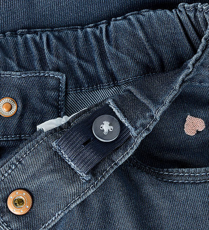 Name It Jeans - NmfRose - Dark Blue Denim/Hearts Emb