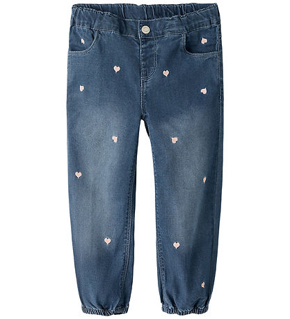 Name It Jeans - NmfRose - Dark Blue Denim/Hearts Emb