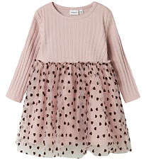 Name It Kjole - Rib - NmfNea Tulle - Burnished Lilac Name It Kjole - Rib - NmfNea Tulle - Burnished Lilac