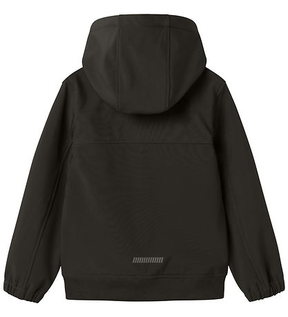 Name It Softshelljakke m. Fleece - NkmAlfa08 - Cool Block - Sort