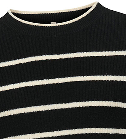 Kids Only Kjole - Strik - Rib - KogIbi - Black/Whitecap Grey Kids Only Kjole - Strik - Rib - KogIbi - Black/Whitecap Grey