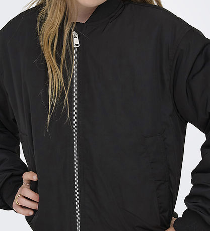 Kids Only Bomberjakke - KogMinna - Black/Mauve Wine Kids Only Bomberjakke - KogMinna - Black/Mauve Wine