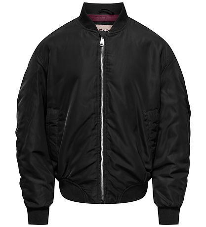 Kids Only Bomberjakke - KogMinna - Black/Mauve Wine Kids Only Bomberjakke - KogMinna - Black/Mauve Wine
