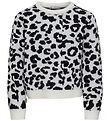 Kids Only Bluse - Uld - Strik - KogDora - Birch/Black Leo Kids Only Bluse - Uld - Strik - KogDora - Birch/Black Leo