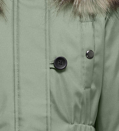 Kids Only Jakke - Noos - KogIris - Desert Sage/Fur Light Grey