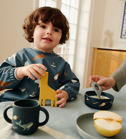 Liewood Spisesæt - Silikone - 4 dele - Vivi - Arctic Sea/Ocean  Liewood Spisesæt - Silikone - 4 dele - Vivi - Arctic Sea/Ocean