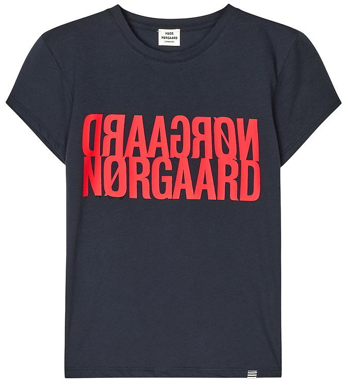 Mads Nørgaard Tuvina T-shirt Parisian Night Med Logo - Str. 10y 140cm
