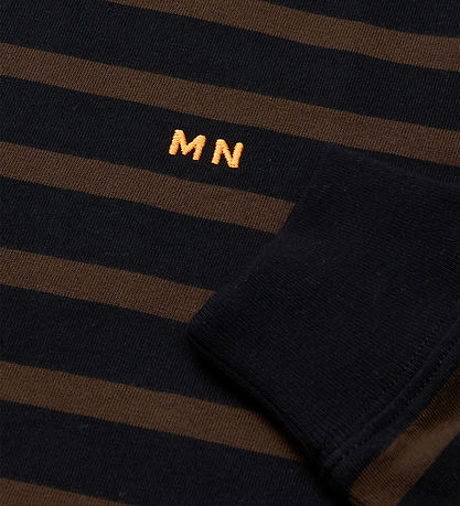 Mads Nørgaard Bluse - Stripe Carlito - Sort/Demitasse