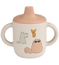 Liewood Kop m. Tud - Neil Sippy Cup - Silikone - Cats and Dogs/S Liewood Kop m. Tud - Neil Sippy Cup - Silikone - Cats and Dogs/S