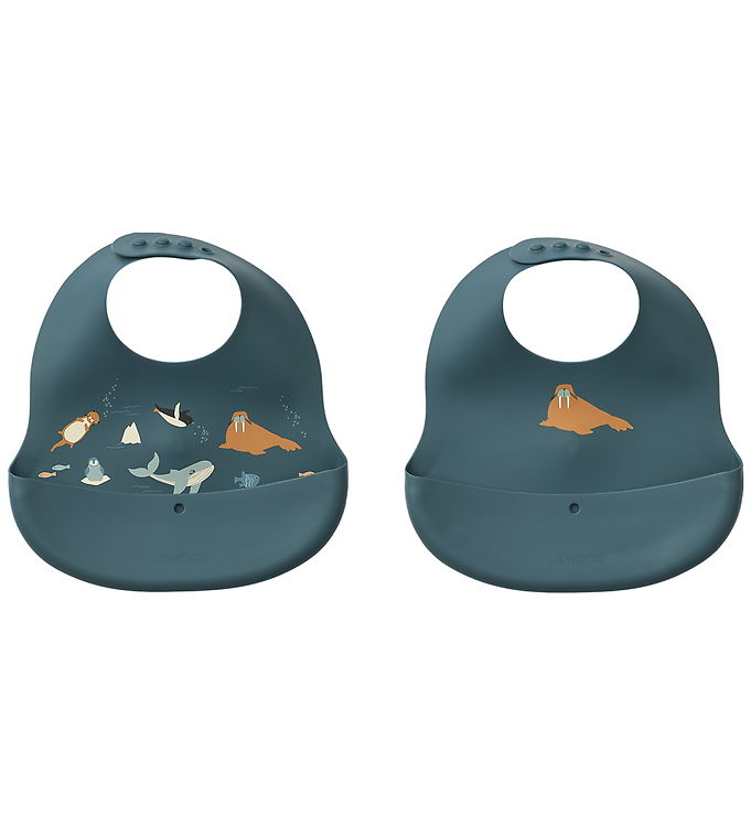Liewood Hagesmække - Silikone - 2-pak - Ember - Arctic Sea/Ocean