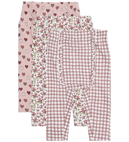 Hust and Claire Leggings - 3-pak - Liva Little Check - Adobe Ros