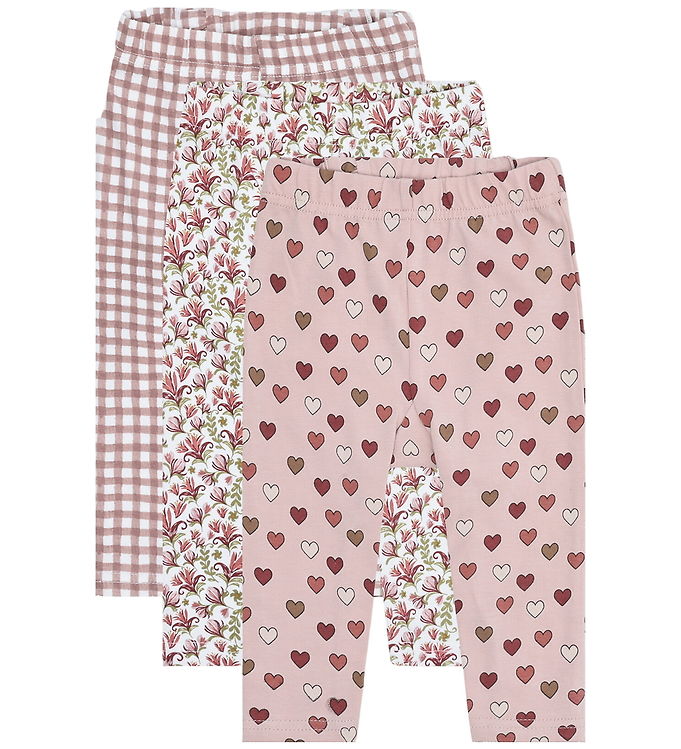 Hust and Claire Leggings - 3-pak - Liva Little Check - Adobe Ros