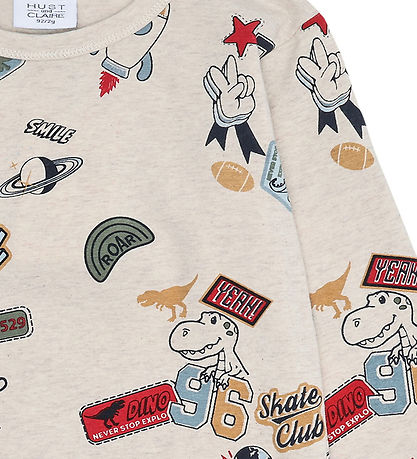 Hust and Claire Bluse - HCAnton Badges - Wheat Melange