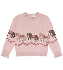 Hust and Claire Bluse - Strik - HCPani - Adobe Rose m. Heste Hust and Claire Bluse - Strik - HCPani - Adobe Rose m. Heste