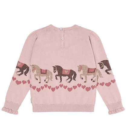 Hust and Claire Bluse - Strik - HCPani - Adobe Rose m. Heste
