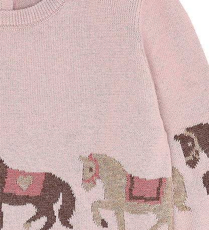 Hust and Claire Bluse - Strik - HCPani - Adobe Rose m. Heste
