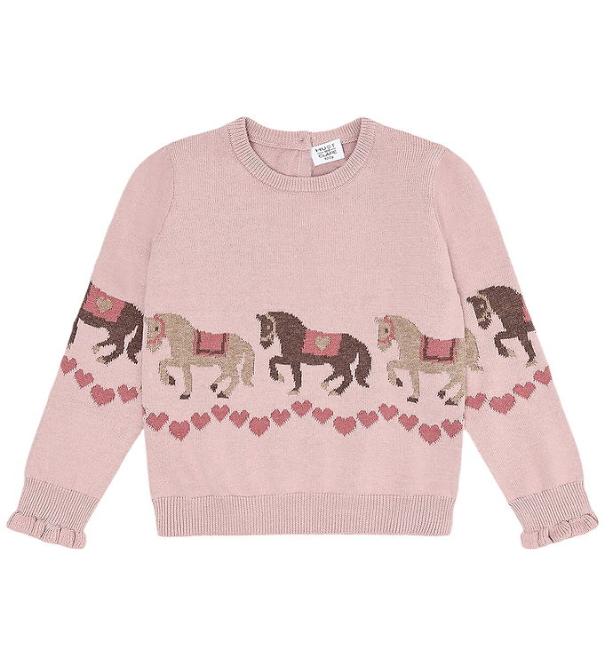 Hust and Claire Bluse - Strik - HCPani - Adobe Rose m. Heste