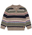 Hust and Claire Bluse - Strik - HCPelle - Biscuit m. Striber Hust and Claire Bluse - Strik - HCPelle - Biscuit m. Striber