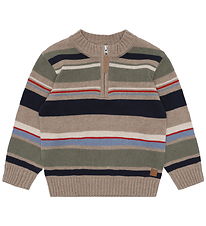 Hust and Claire Bluse - Strik - HCPelle - Biscuit m. Striber Hust and Claire Bluse - Strik - HCPelle - Biscuit m. Striber