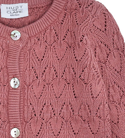 Hust and Claire Cardigan - Strik - Cilja Pointelle - Dry Rose Hust and Claire Cardigan - Strik - Cilja Pointelle - Dry Rose