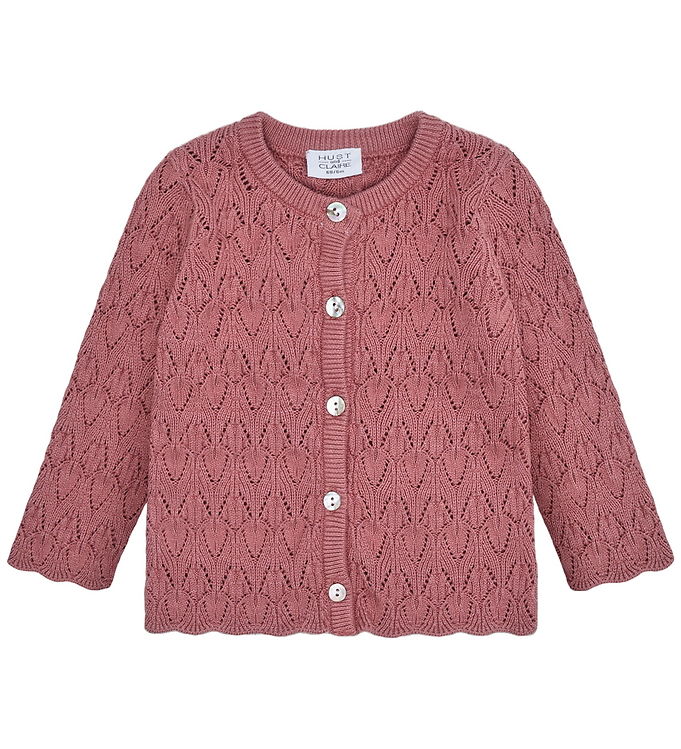 Hust and Claire Cardigan - Strik - Cilja Pointelle - Dry Rose