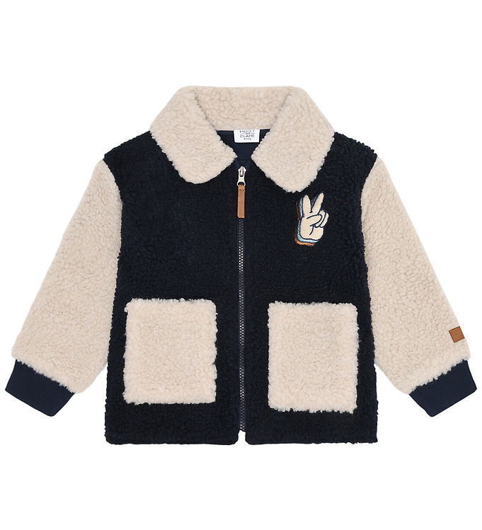 Hust and Claire Fleecejakke - HCErik Teddy - More Navy