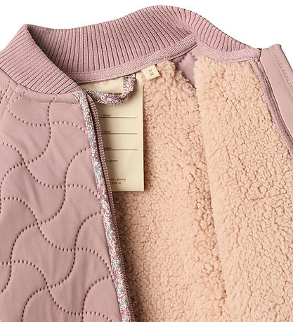 Wheat Termojakke m. Fleece - Ellas - Warm Rose m. Blomster Wheat Termojakke m. Fleece - Ellas - Warm Rose m. Blomster