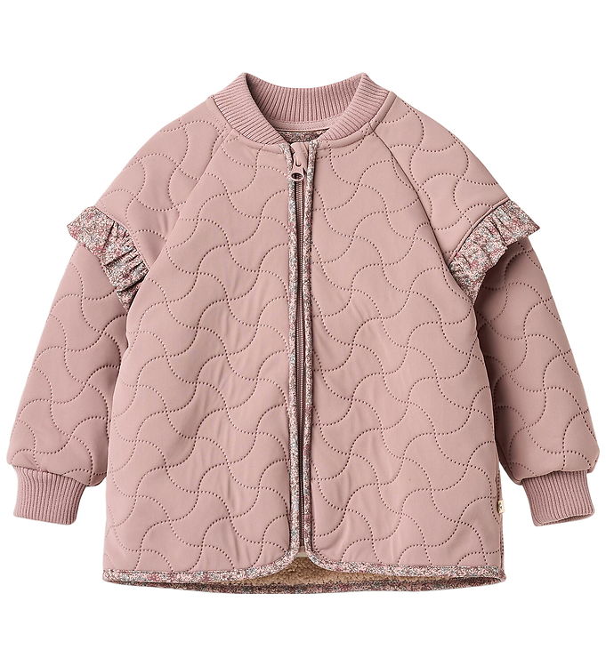 Wheat Termojakke m. Fleece - Ellas - Warm Rose m. Blomster