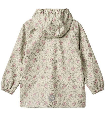 Wheat Regnjakke - PU - Ollo - Slightly Green Flowers