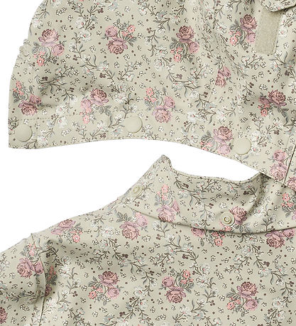 Wheat Regnjakke - PU - Ollo - Slightly Green Flowers