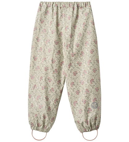 Wheat Regnbukser - PU - Olo - Slightly Green Flowers
