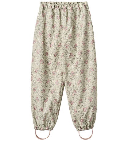 Wheat Regnbukser - PU - Olo - Slightly Green Flowers Wheat Regnbukser - PU - Olo - Slightly Green Flowers