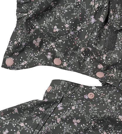 Wheat Regnjakke - PU - Chardy - Forest Lake Checked Flowers