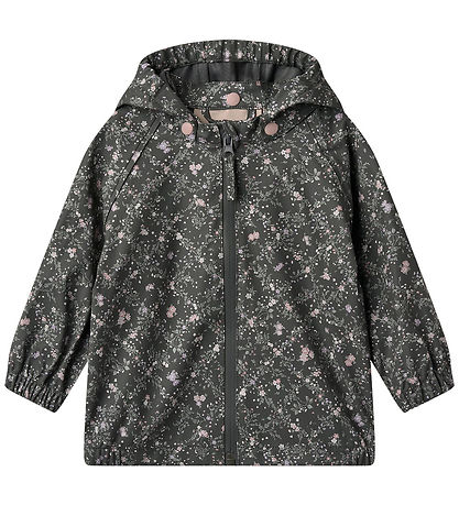 Wheat Regnjakke - PU - Chardy - Forest Lake Checked Flowers