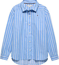 Tommy Hilfiger Skjorte - Stripe - Light Powdery Blue Stripes Tommy Hilfiger Skjorte - Stripe - Light Powdery Blue Stripes