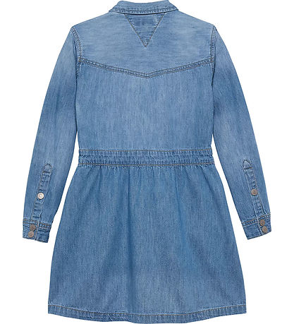 Tommy Hilfiger Kjole - Denim - Vicosedenim Blue